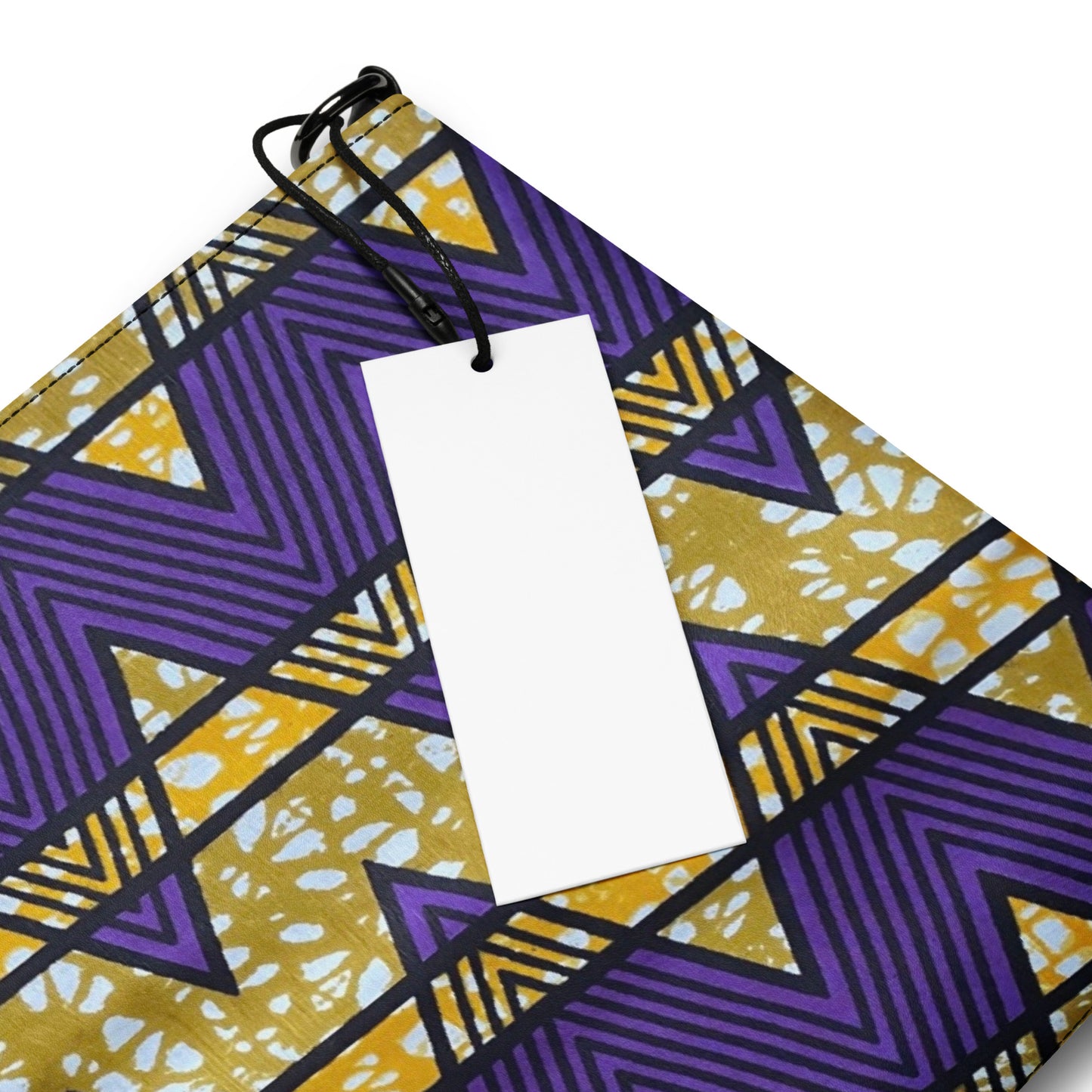 Purple & Yellow Kente Ankara Crossbody Bag