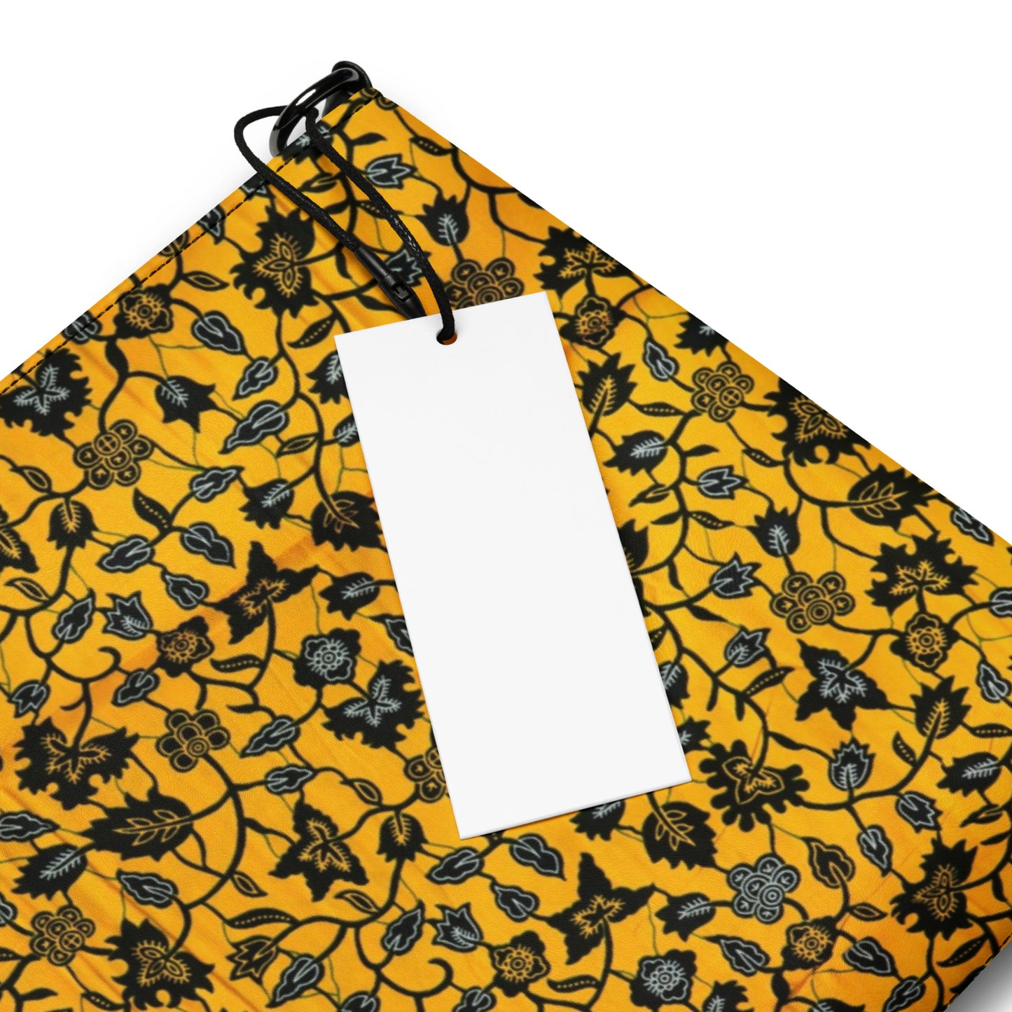 Yellow & Leaves Ankara Crossbody Bag