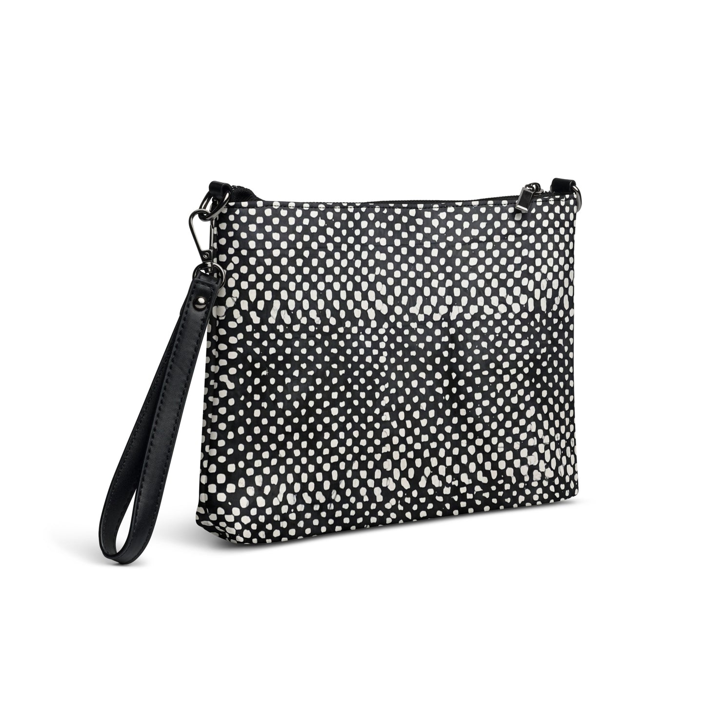 Black White African Pattern Crossbody Bag