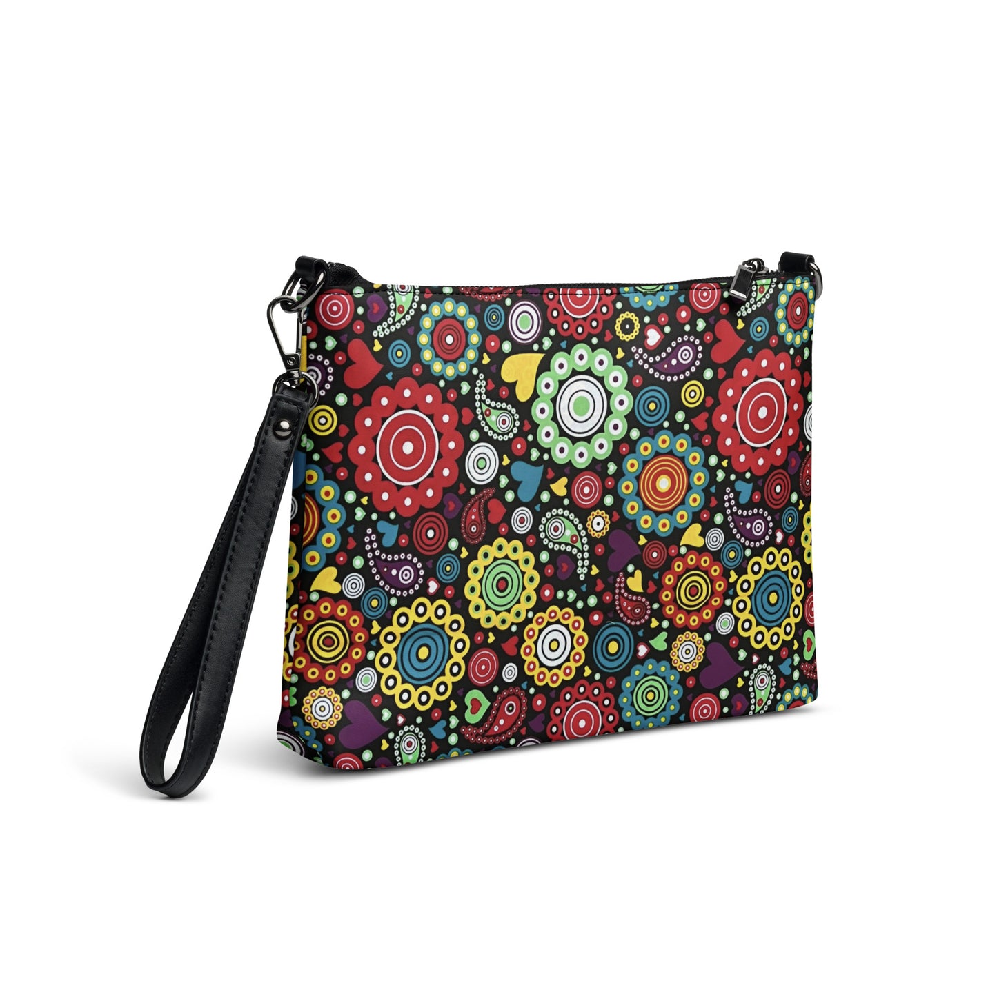 Colourful Mandala African Print Crossbody Bag