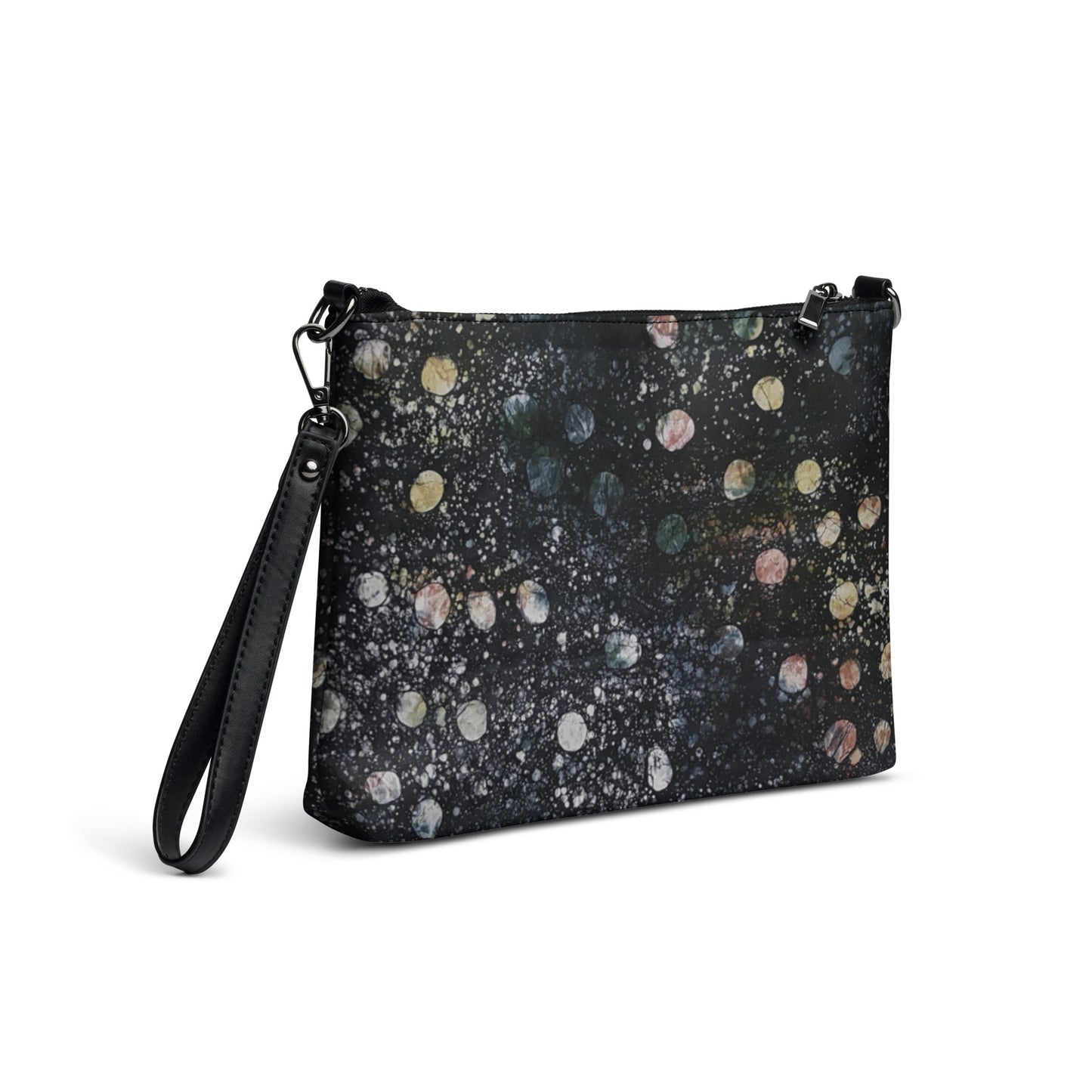 Black African Dots Adrire Crossbody Bag