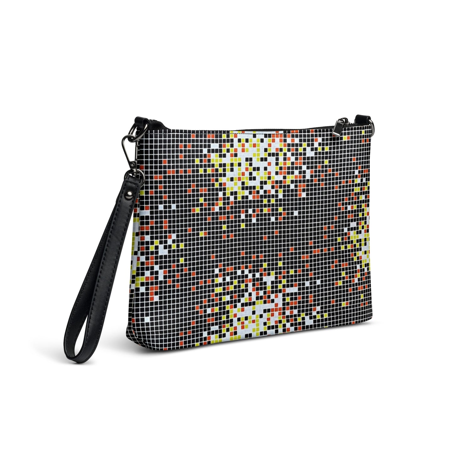 Graphic Square Ankara Crossbody Bag