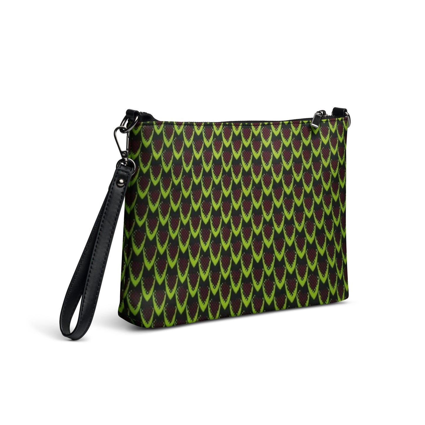 Green Flame Ankara Crossbody Bag