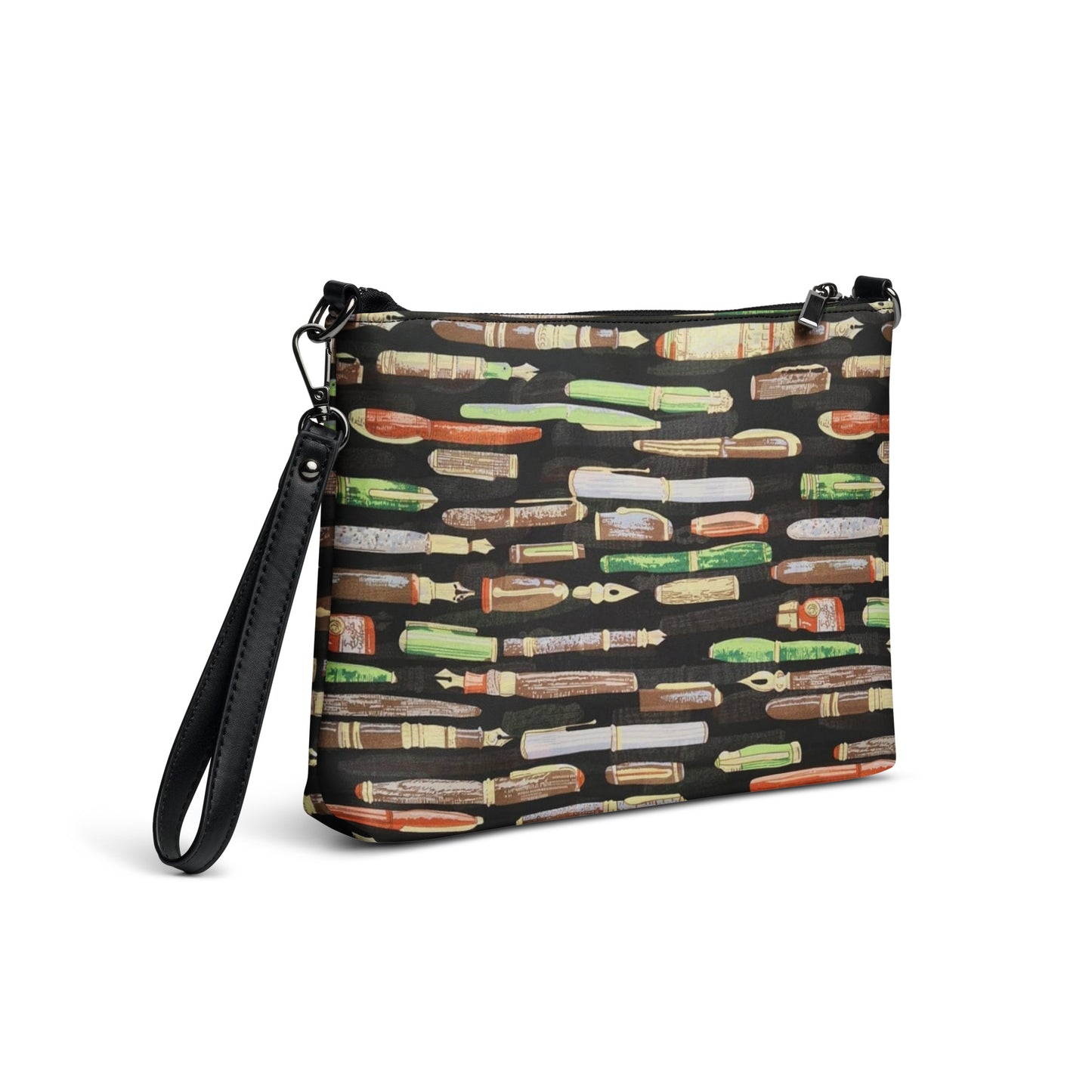 Green Pen Ankara Crossbody Bag