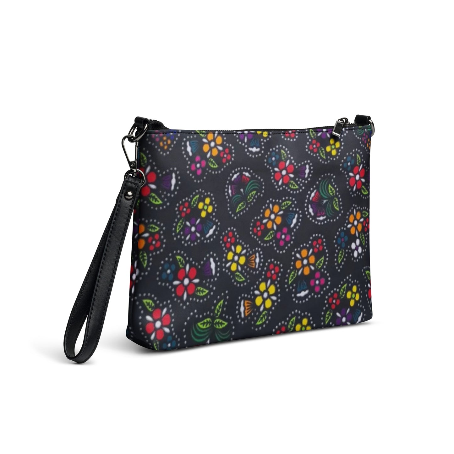 Multicolour Dark Ankara Crossbody Bag