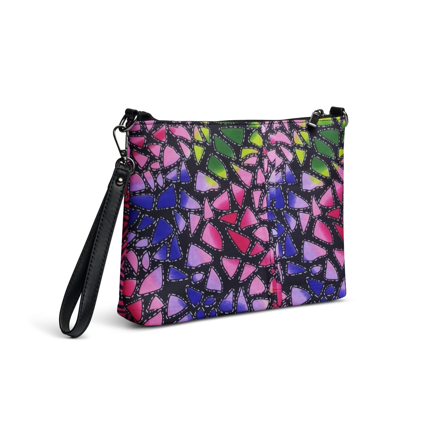 Colourful Shapes Ankara Crossbody Bag