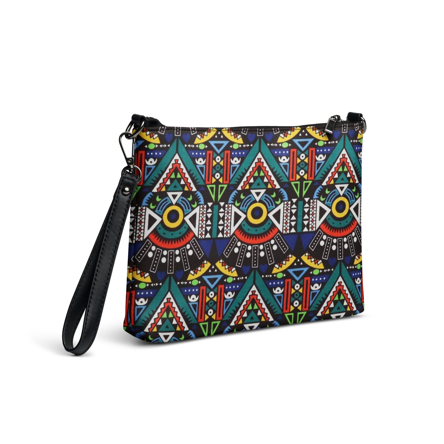 Multicolour Bogolan Ankara Crossbody Bag