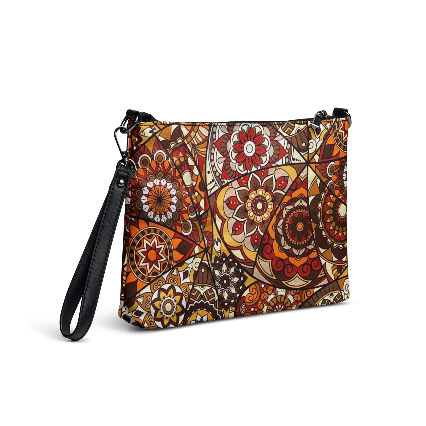 Multicolour Brown Ankara Crossbody Bag