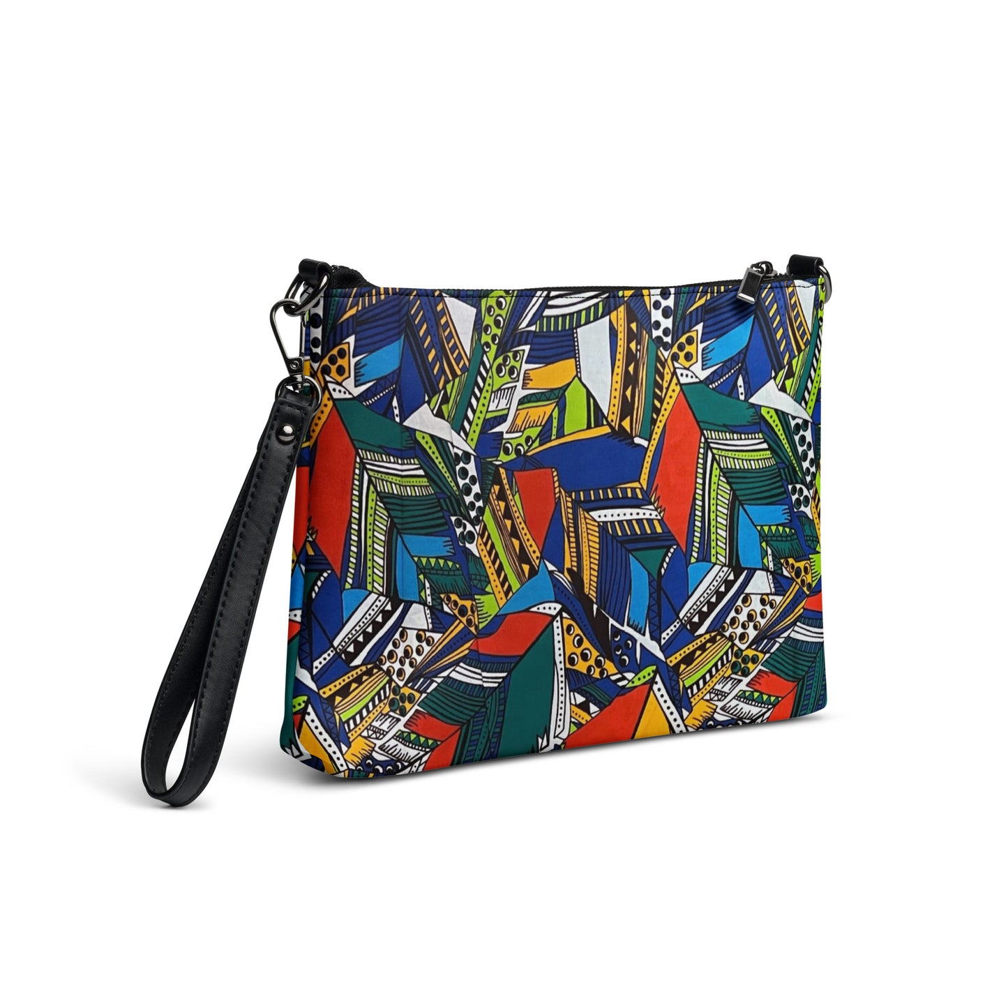 Multicolour Shapes Ankara Crossbody Bag