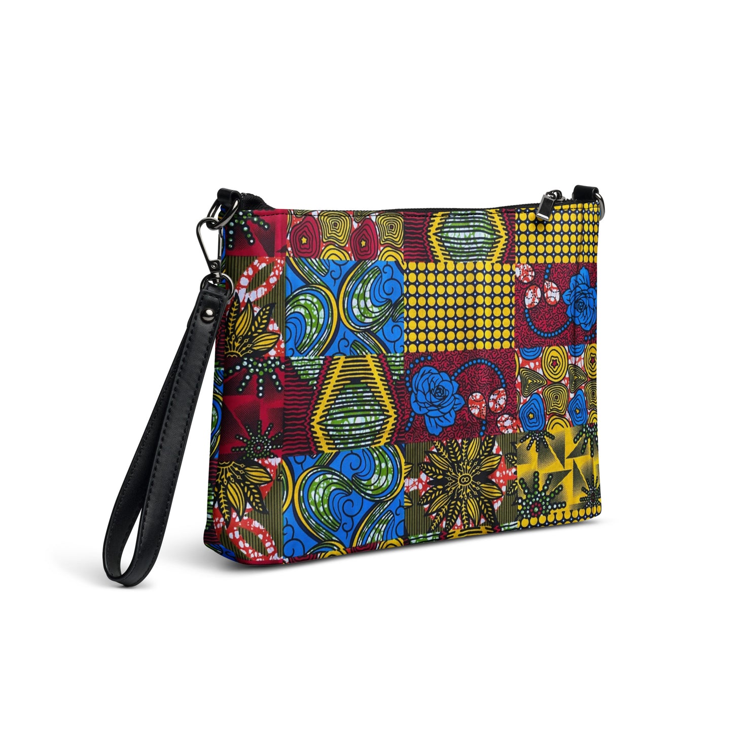 Patchwork Ankara Crossbody Bag