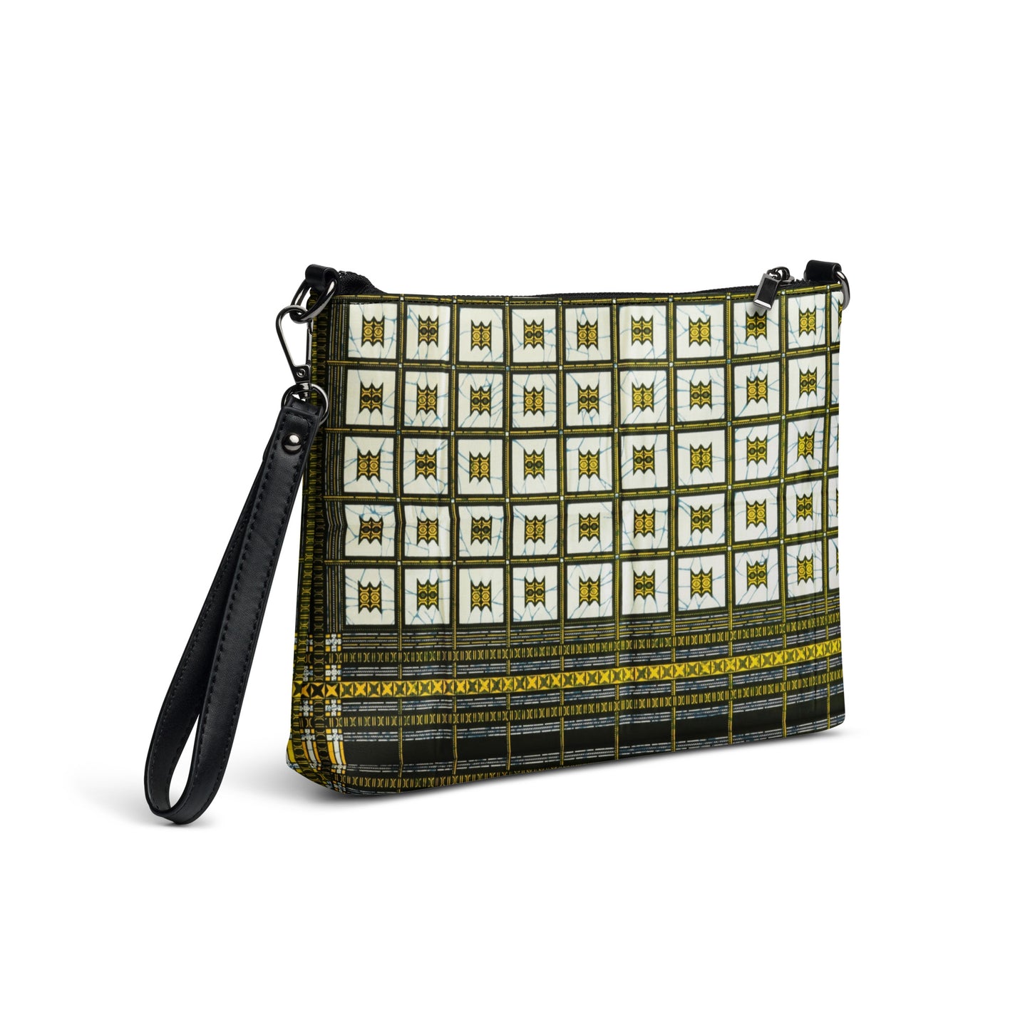 Yellow Ethnic Ankara Crossbody Bag