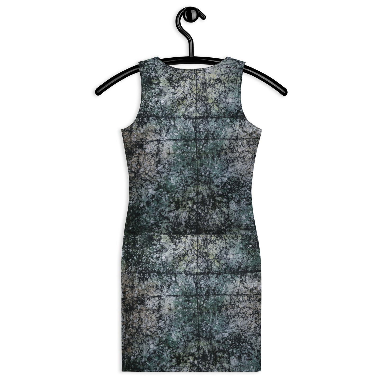 Dark Green Adire Bodycon Dress