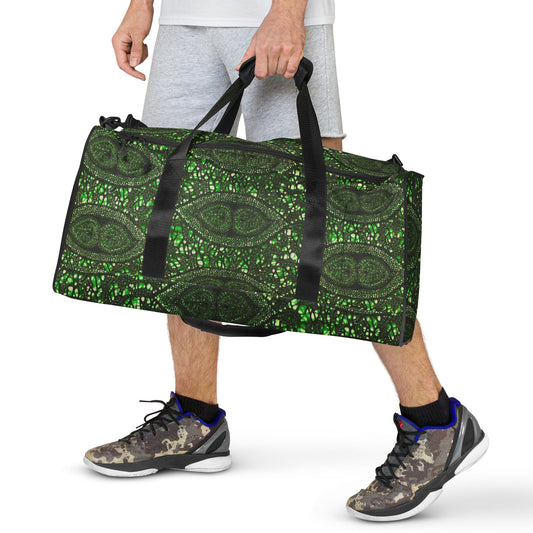 Green Peas Ankara Duffle Bag