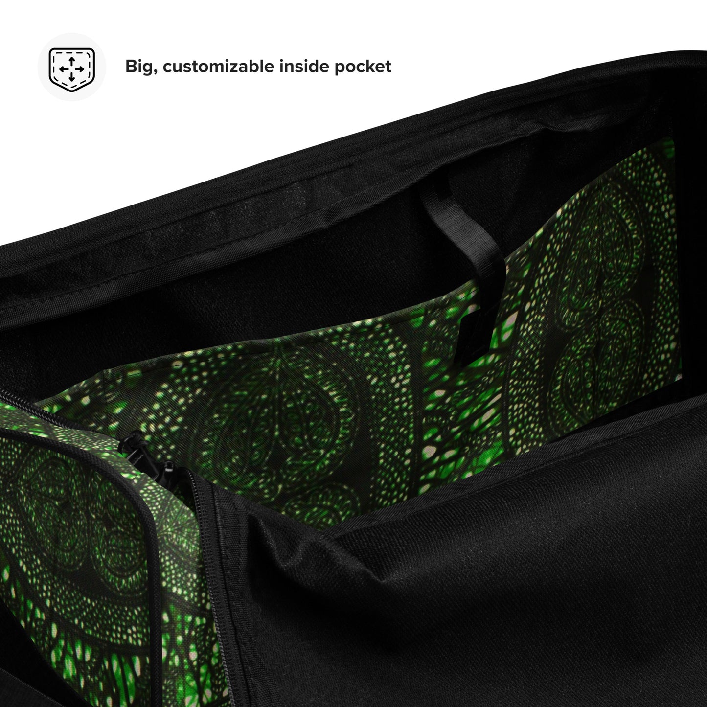 Green Peas Ankara Duffle Bag