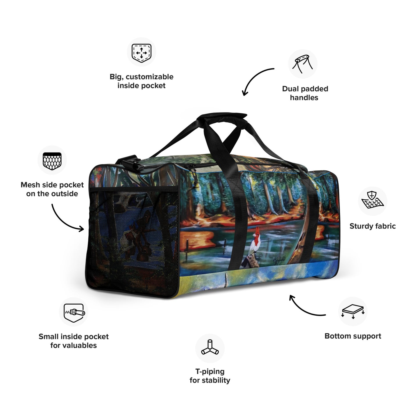 Art Print Duffle Bag