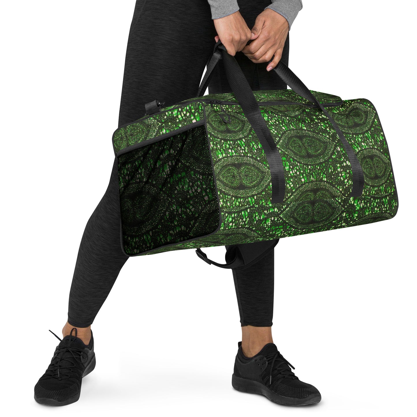 Green Peas Ankara Duffle Bag