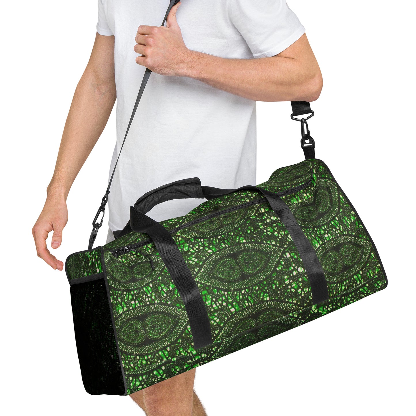 Green Peas Ankara Duffle Bag