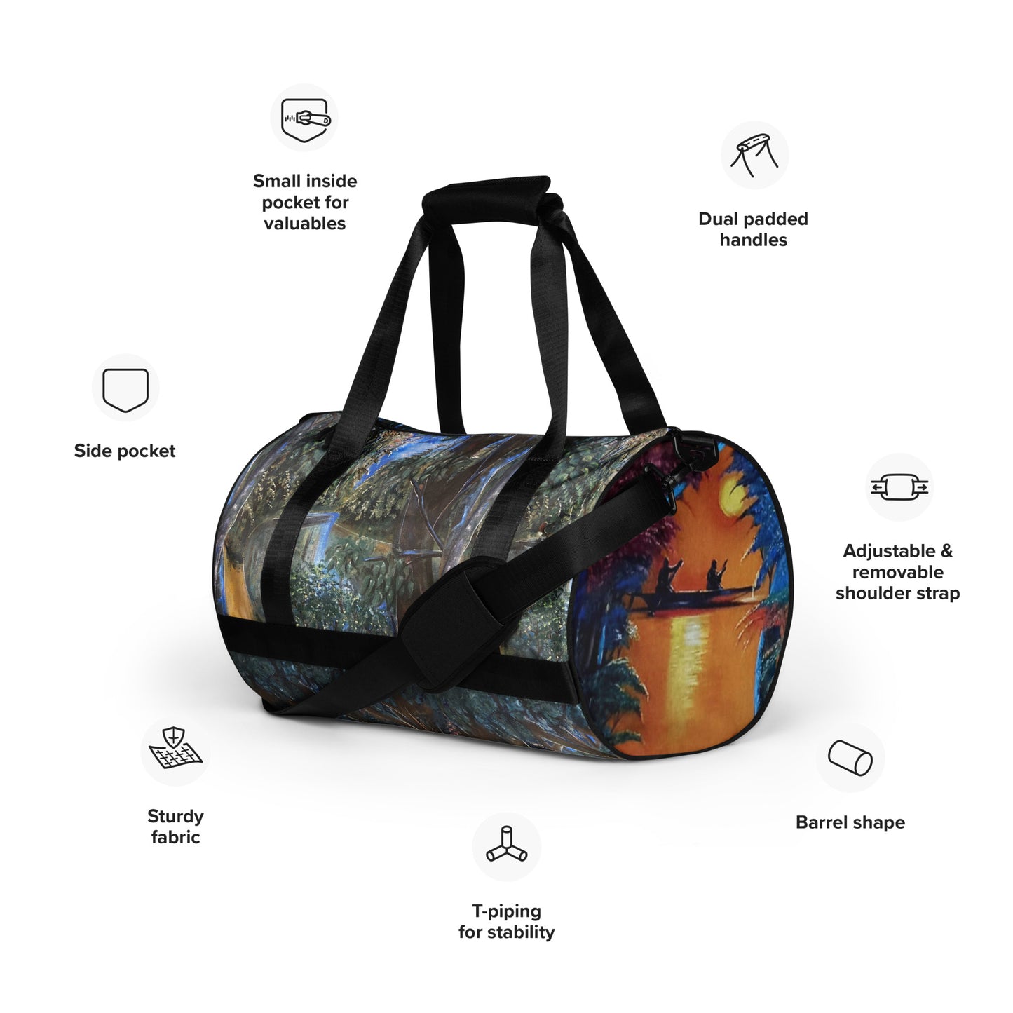 Art Print Gym Bag