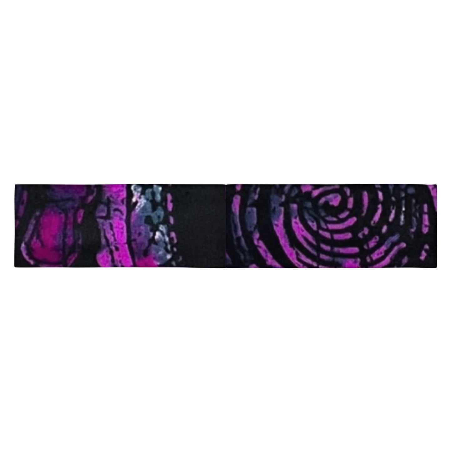 Purple Black Ankara Headband