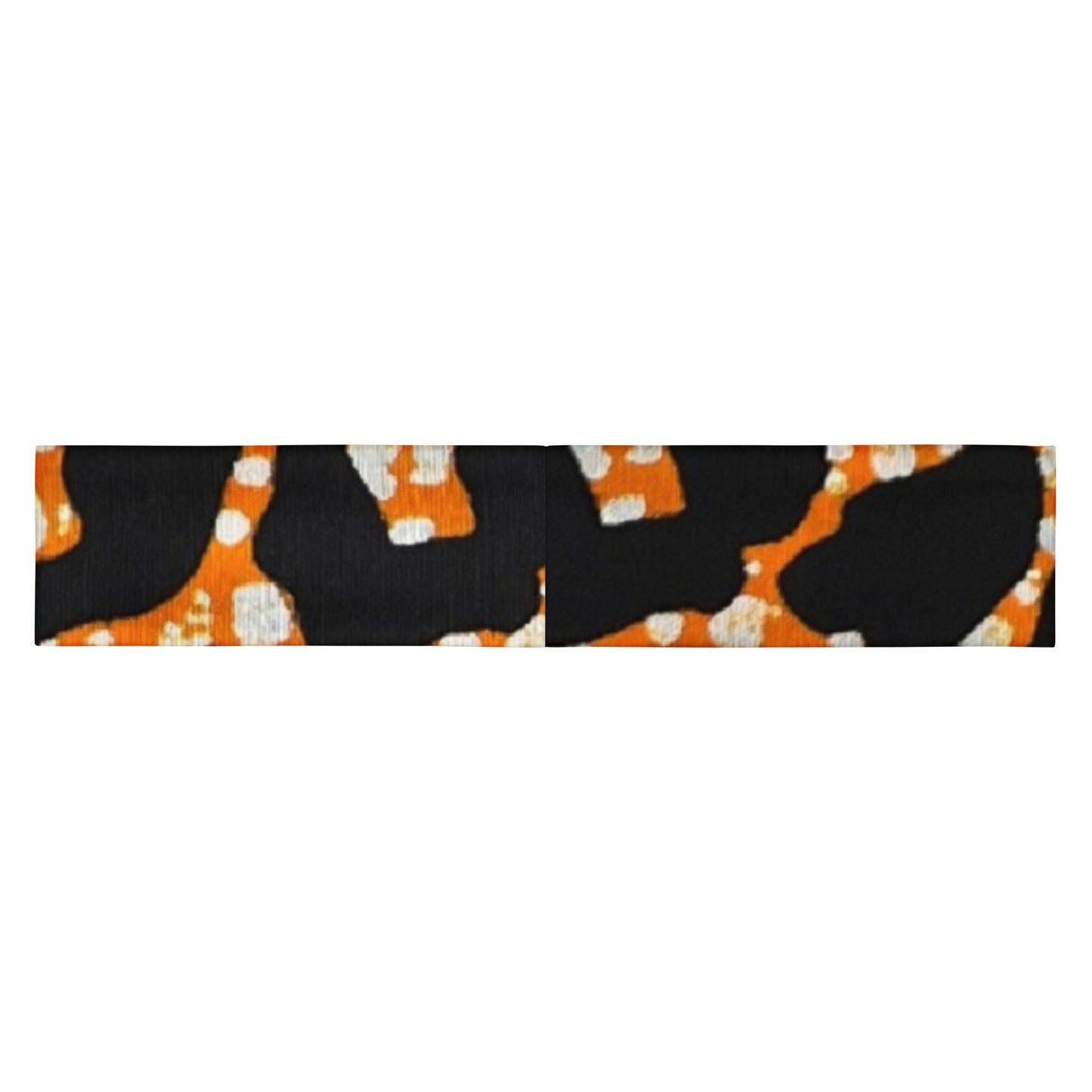 Green Orange Leopard Headband