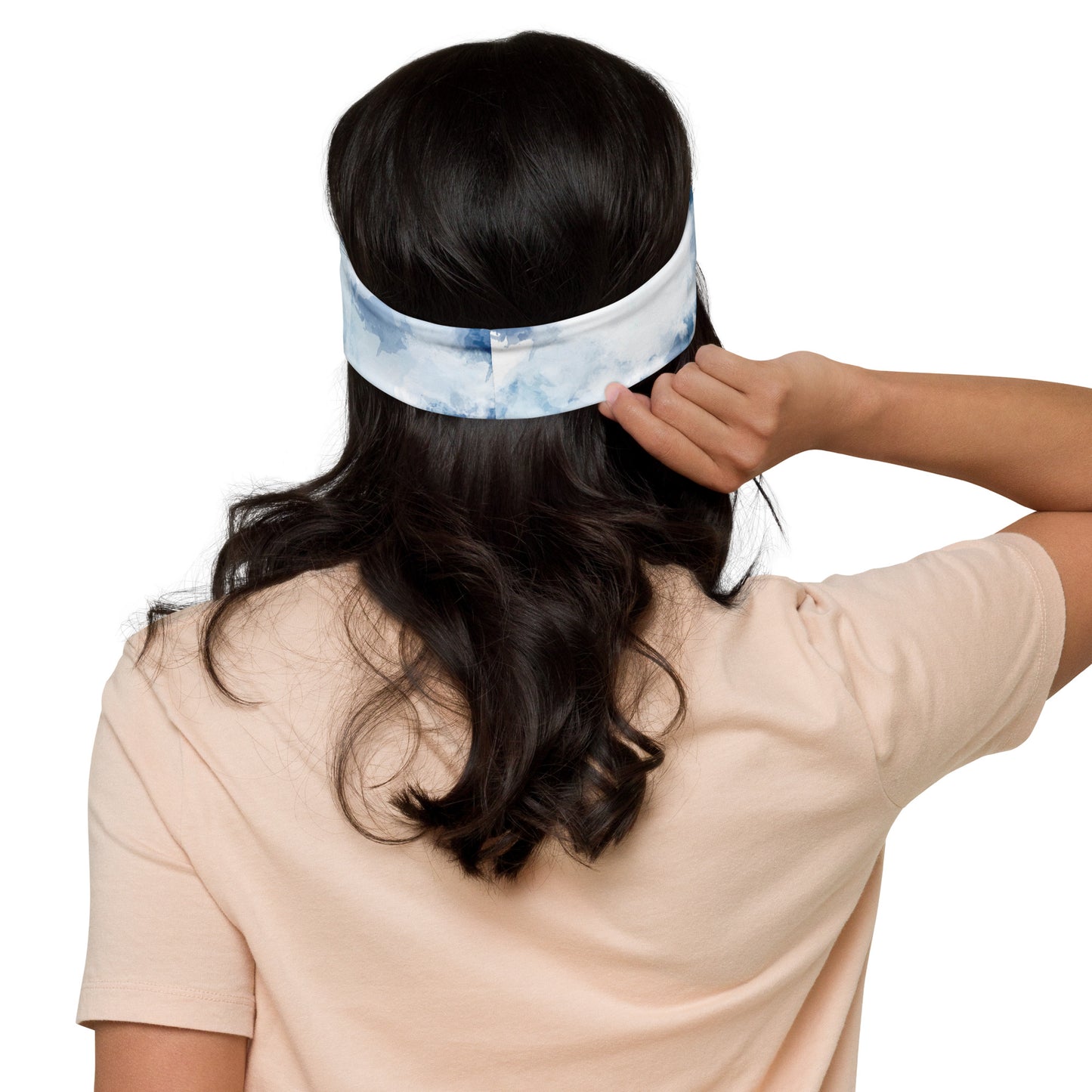 Blue Watercolour Headband