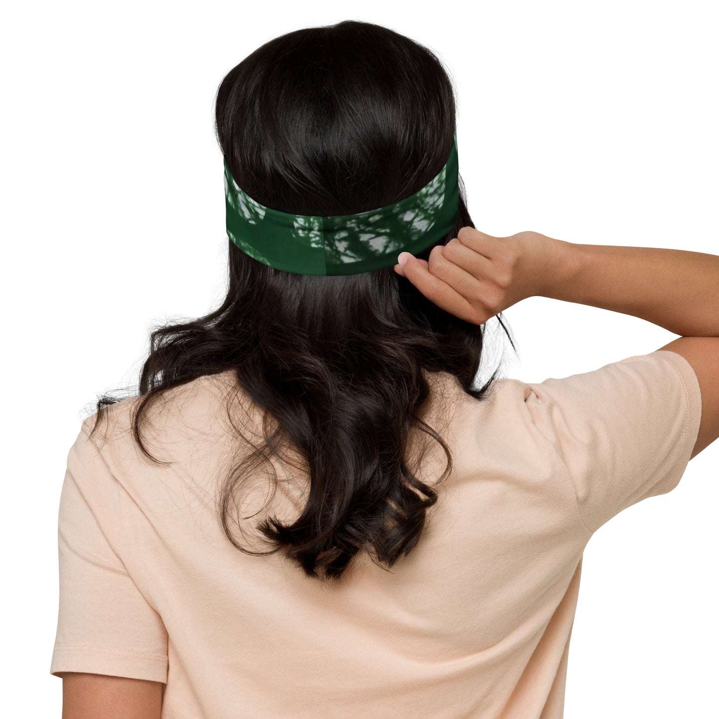 Green Adire Headband