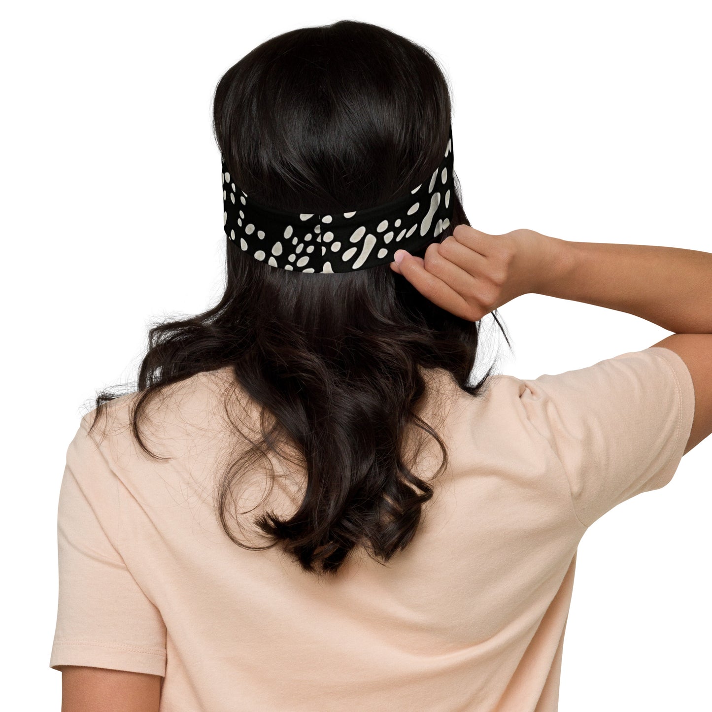 White Dots Headband