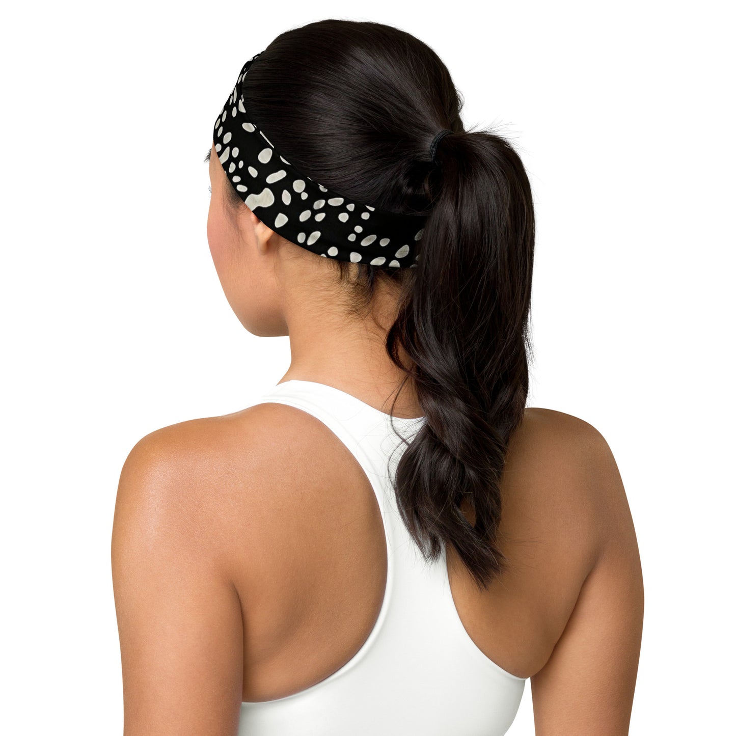 White Dots Headband