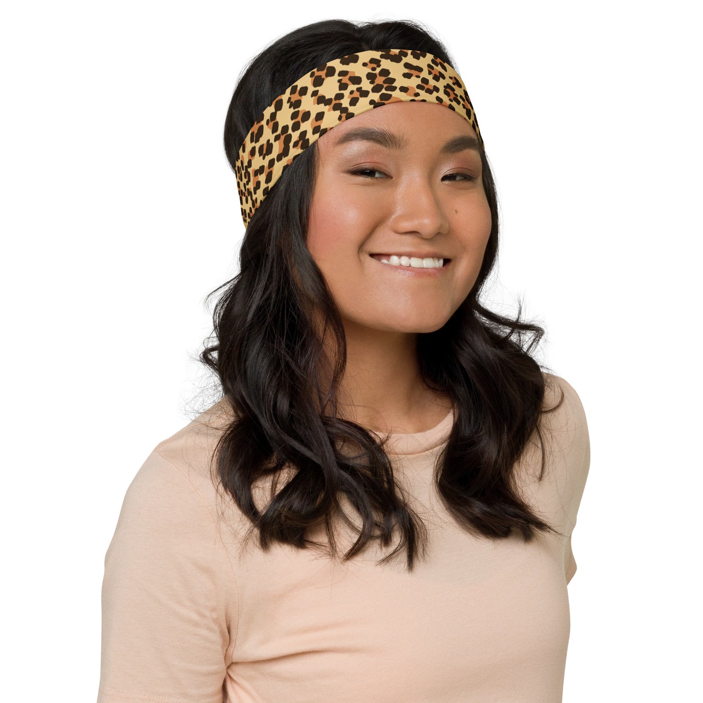 Brown Leopard Headband