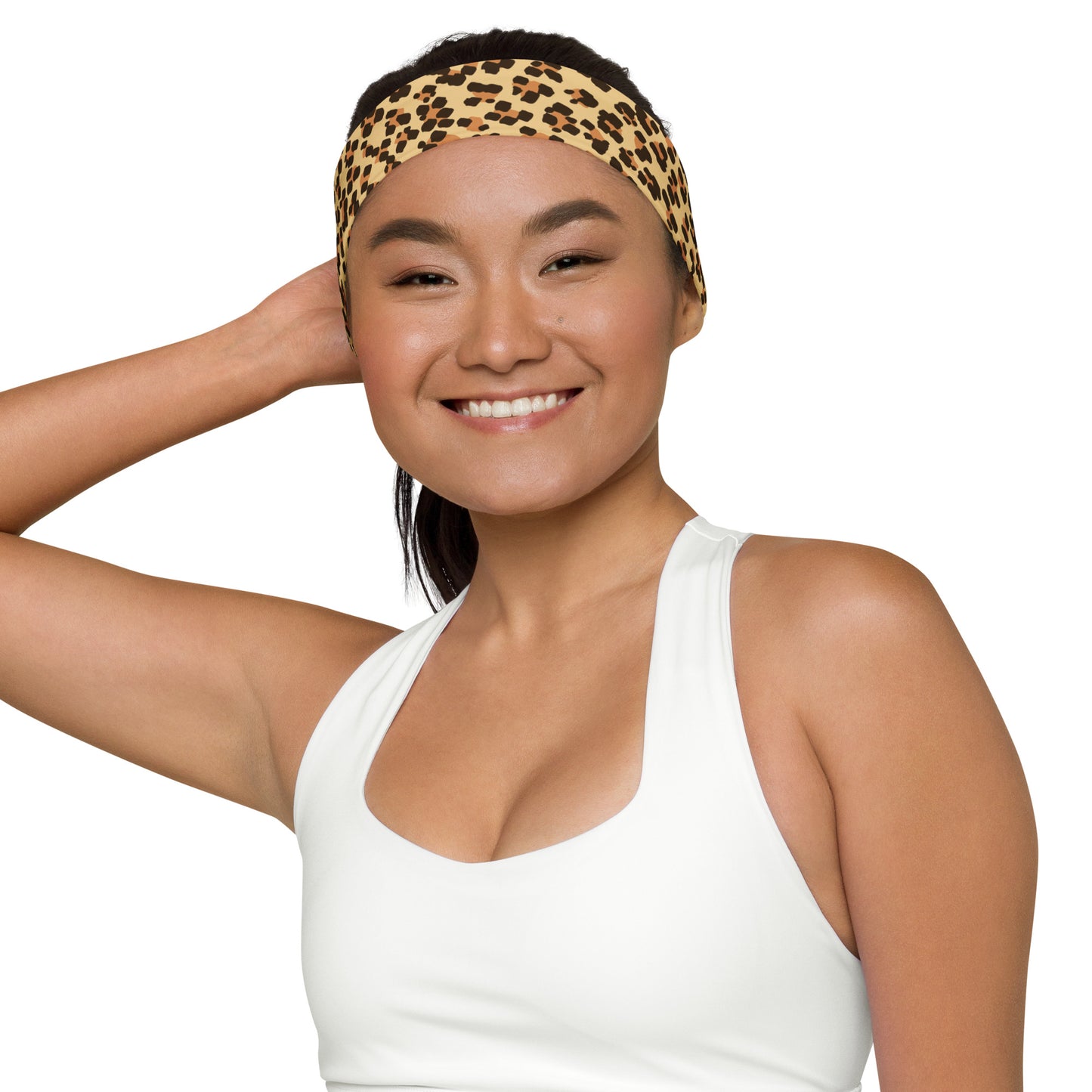 Brown Leopard Headband