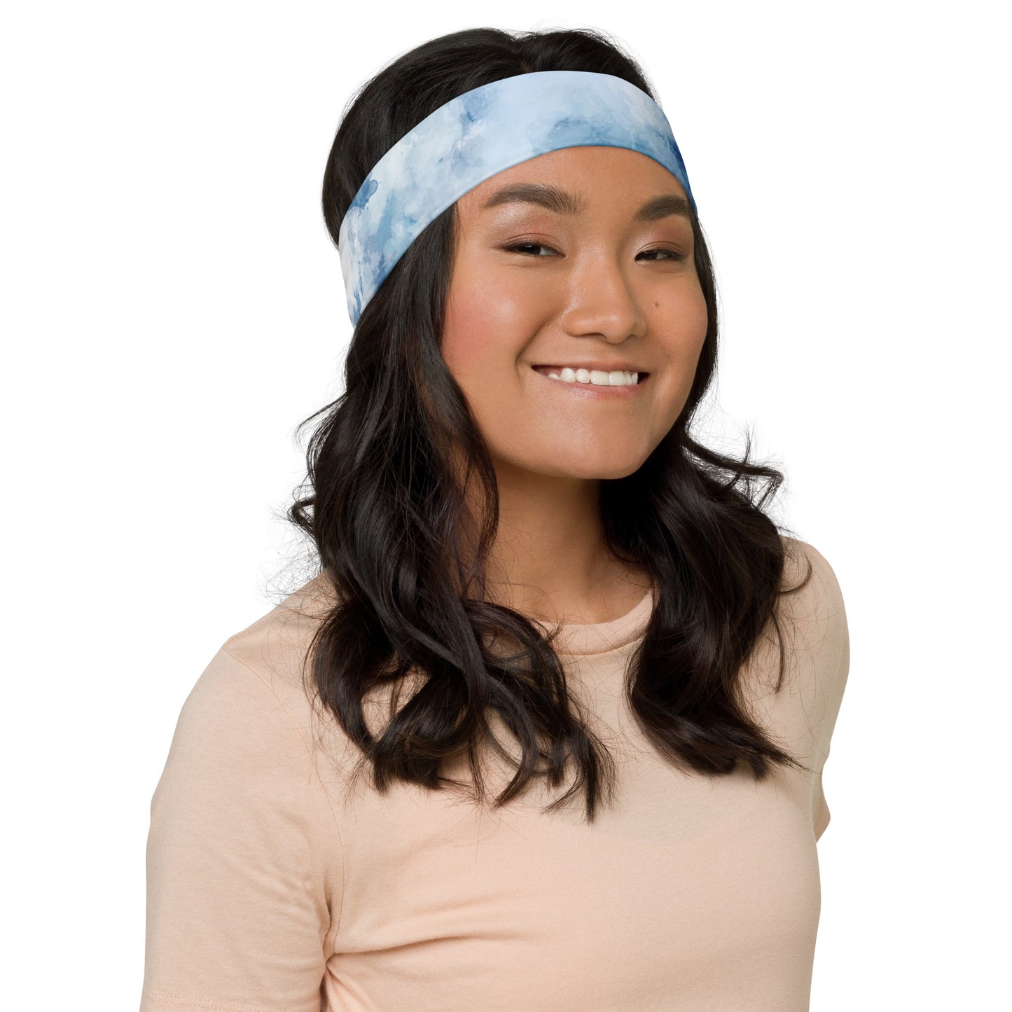 Blue Watercolour Headband