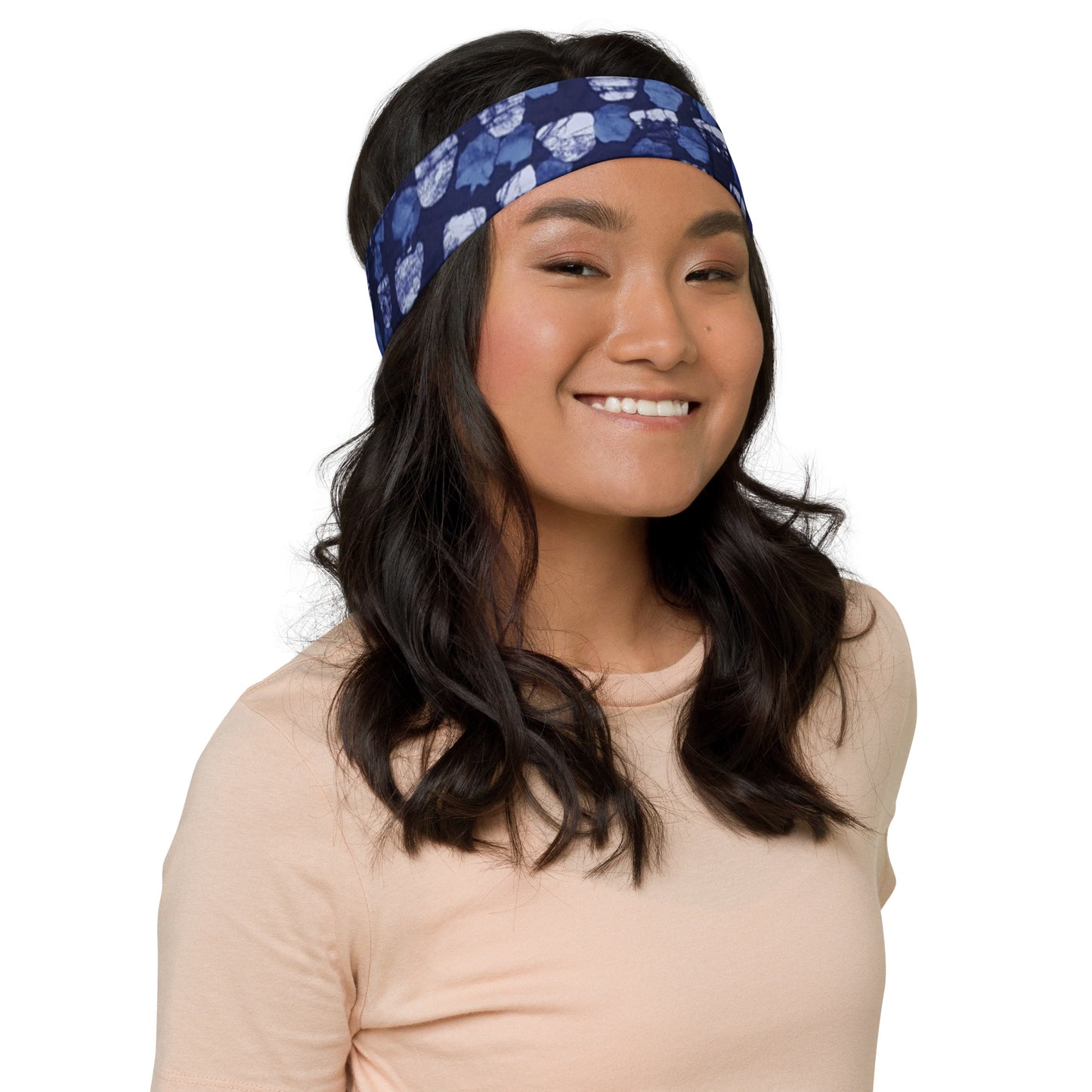 Blue Dotted Headband