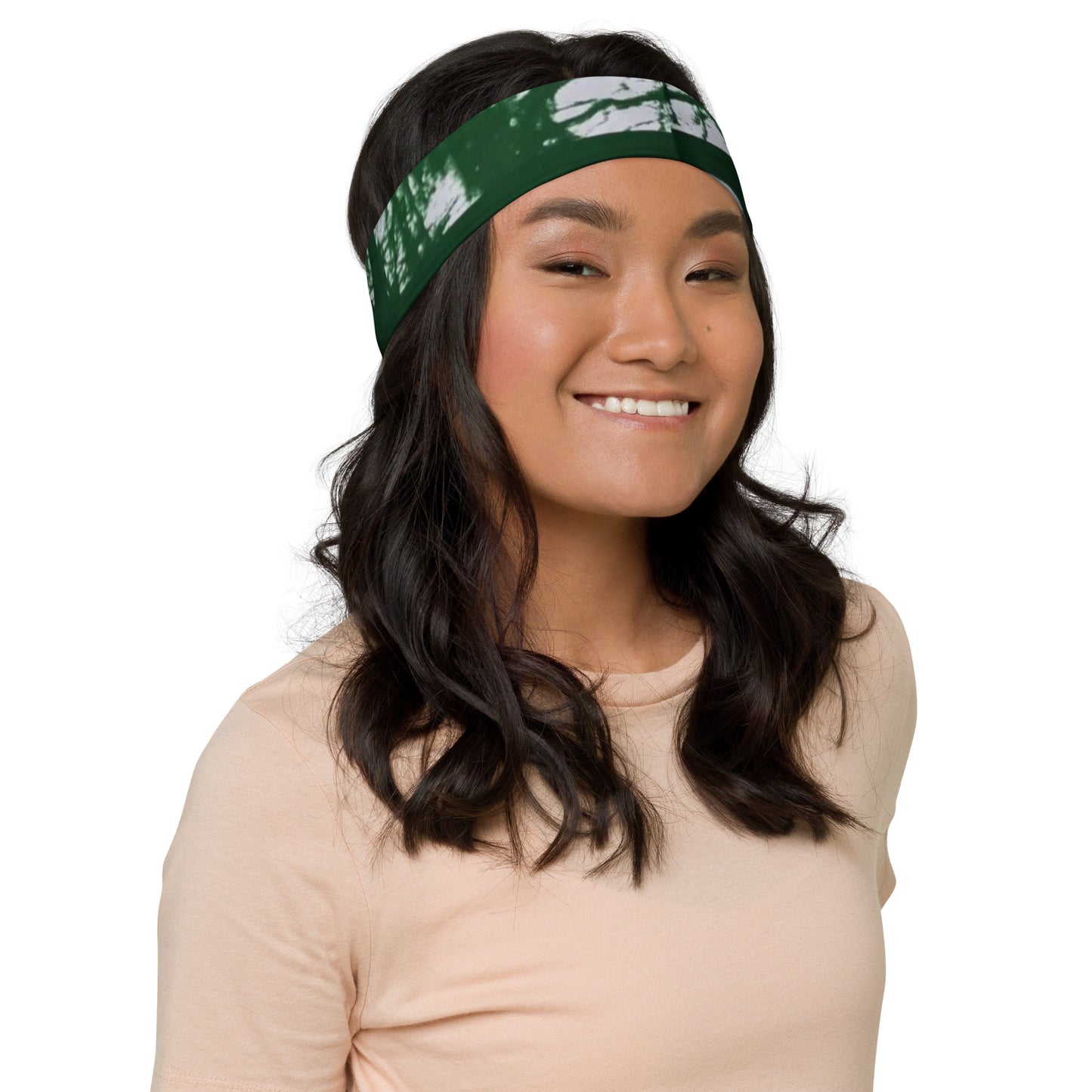 Green Adire Headband