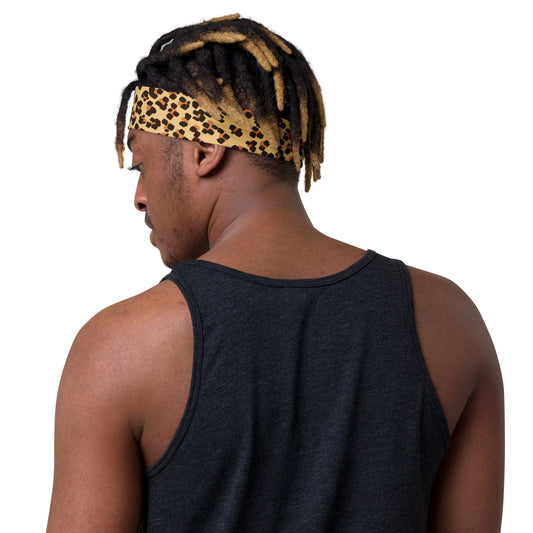 Brown Leopard Headband