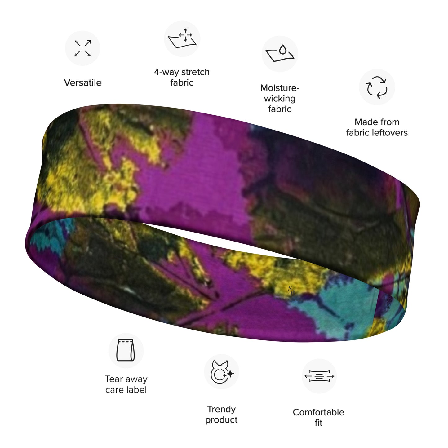 Multicolour Purple Headband