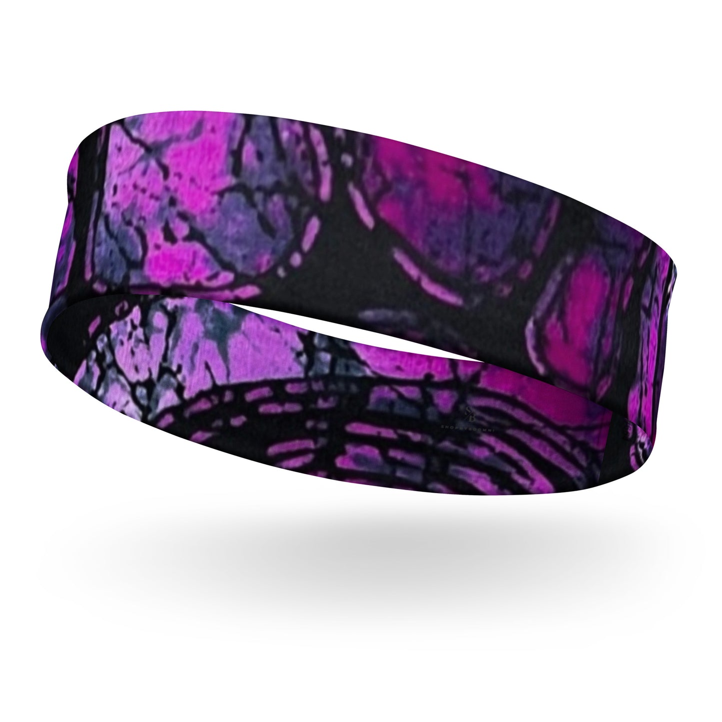 Purple Black Ankara Headband