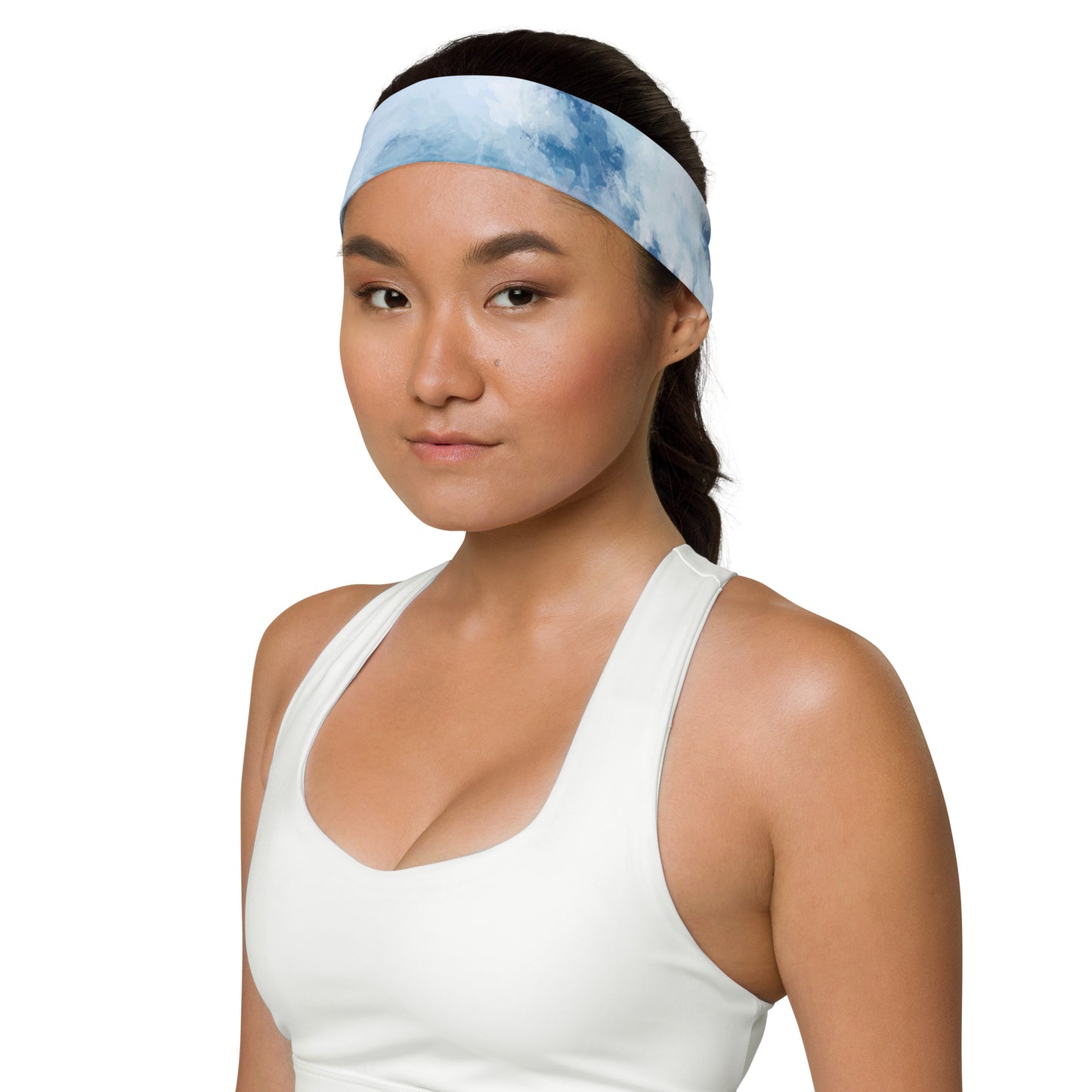 Blue Watercolour Headband