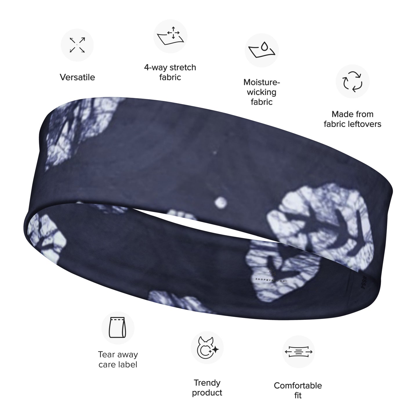 Indigo Leaf Adire Headband