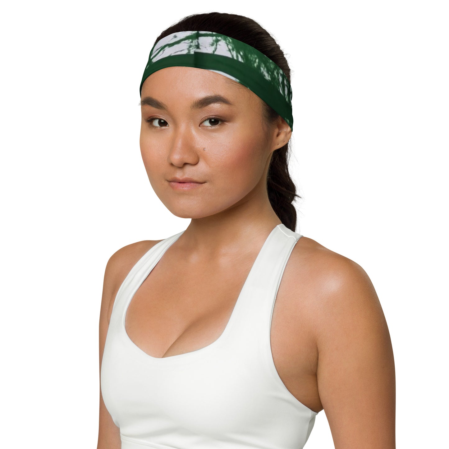 Green Adire Headband