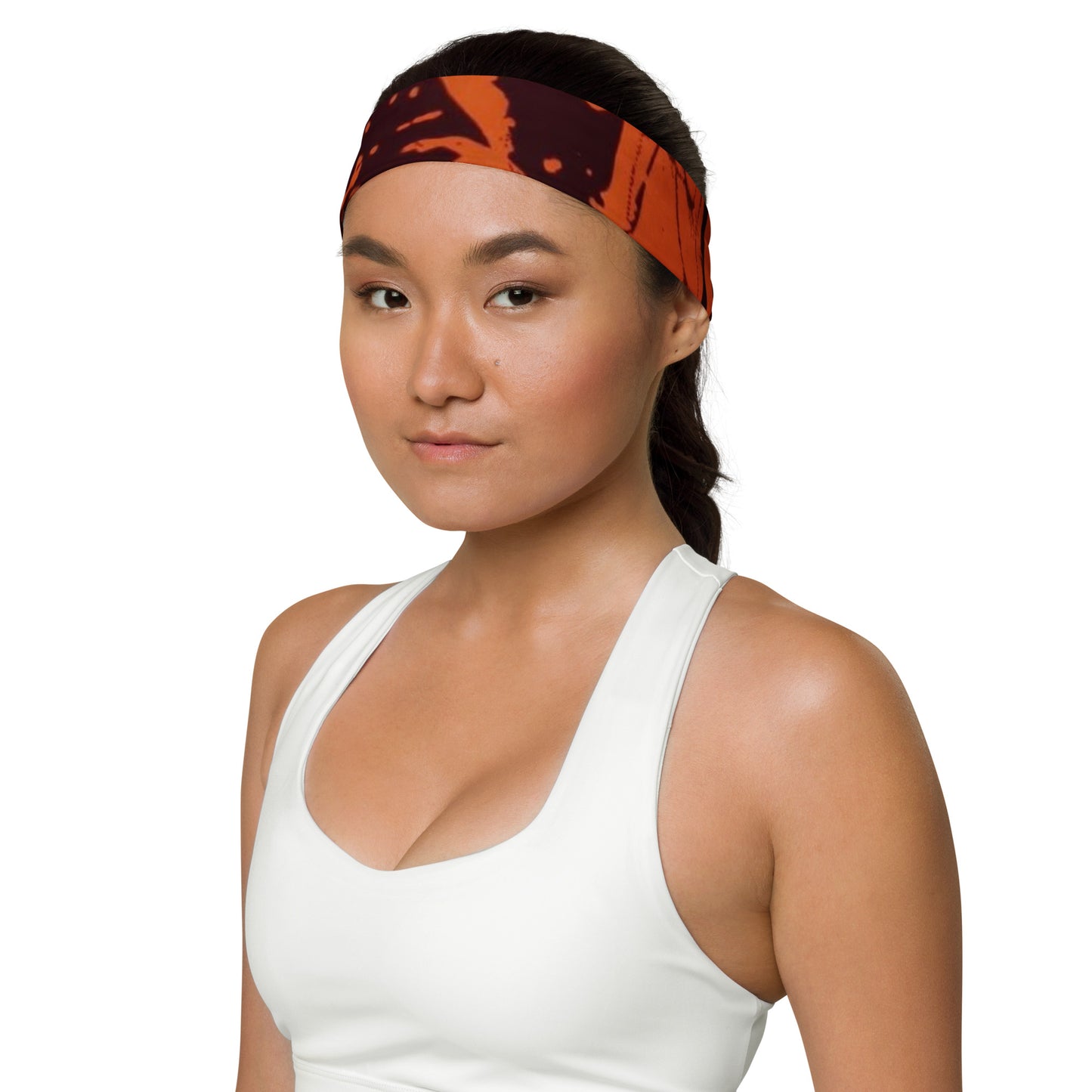 Orange Adire Headband