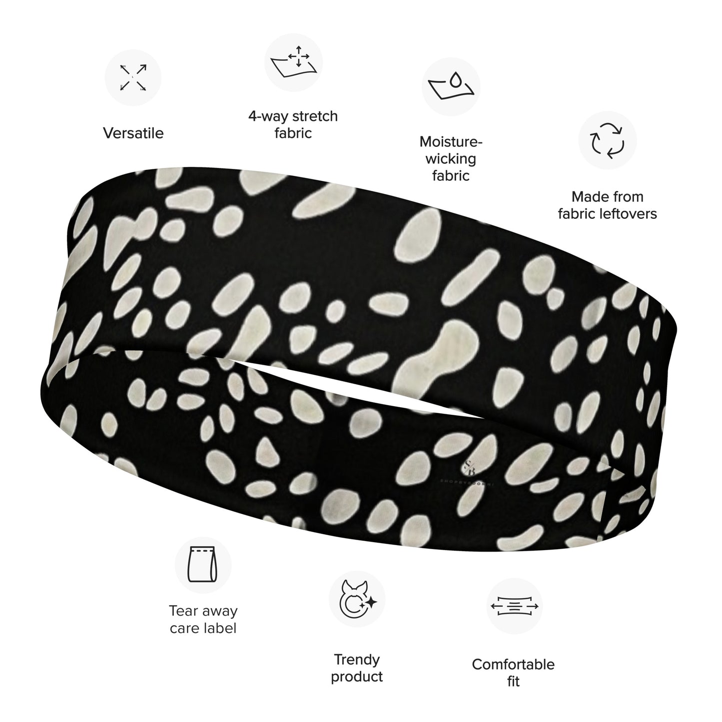 White Dots Headband