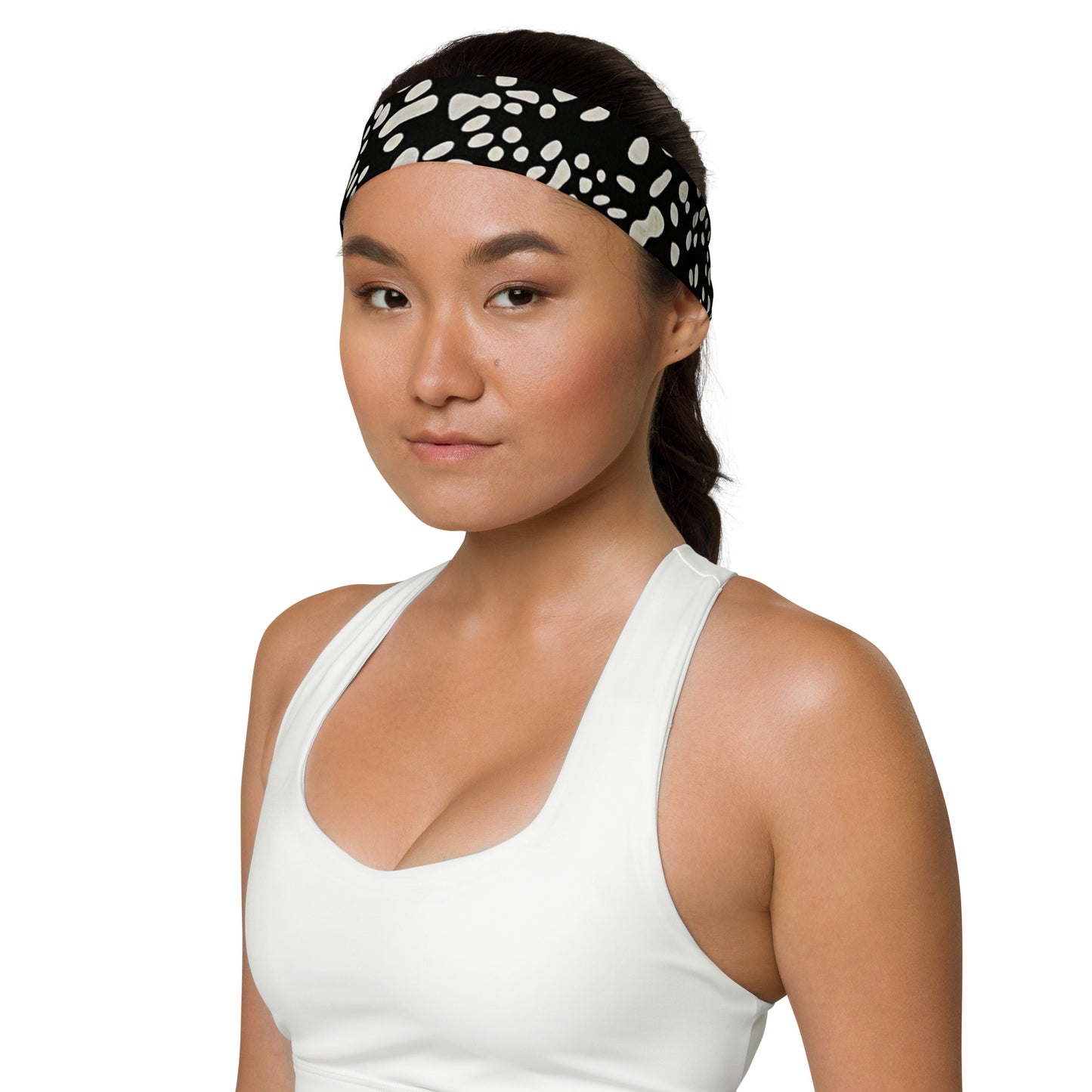 White Dots Headband