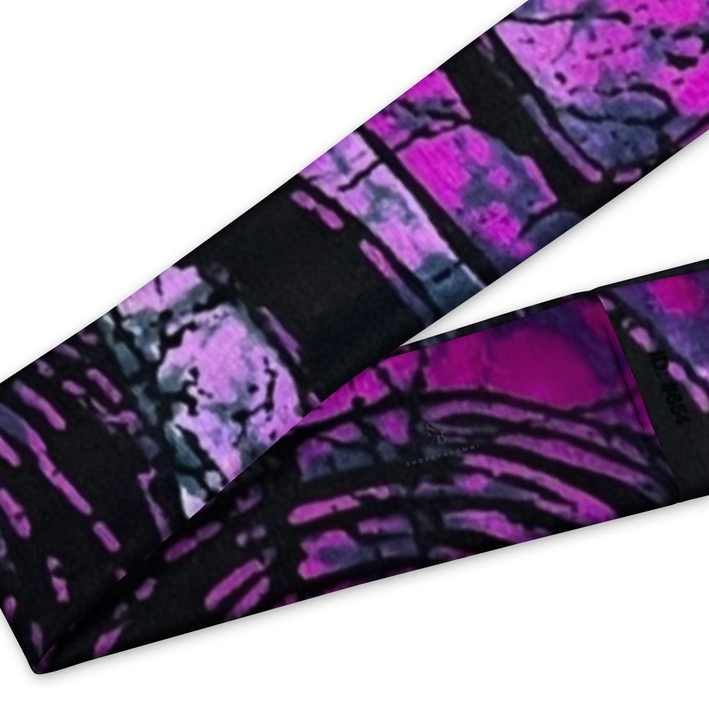 Purple Black Ankara Headband