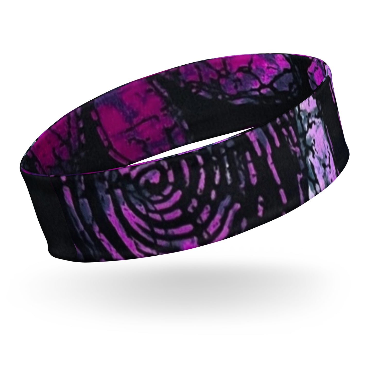 Purple Black Ankara Headband