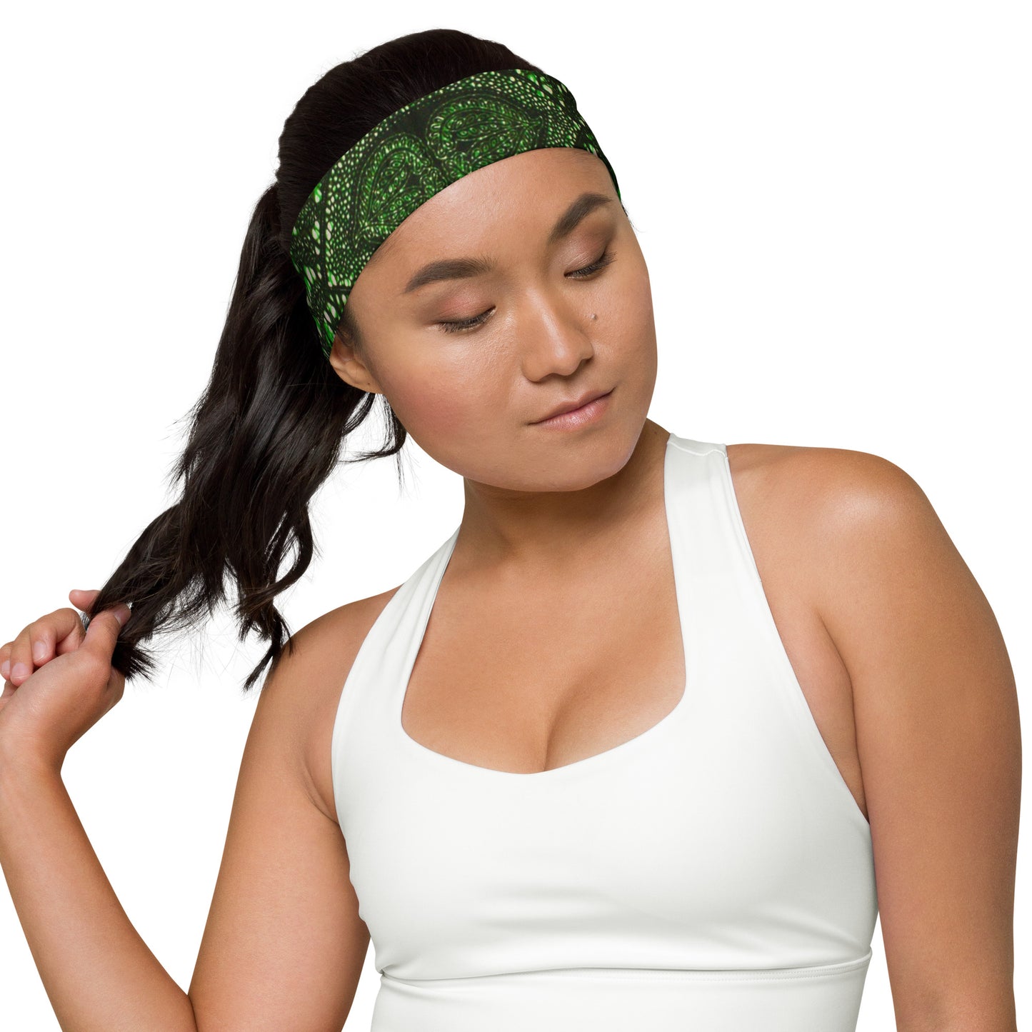 Green Peas Ankara Headband