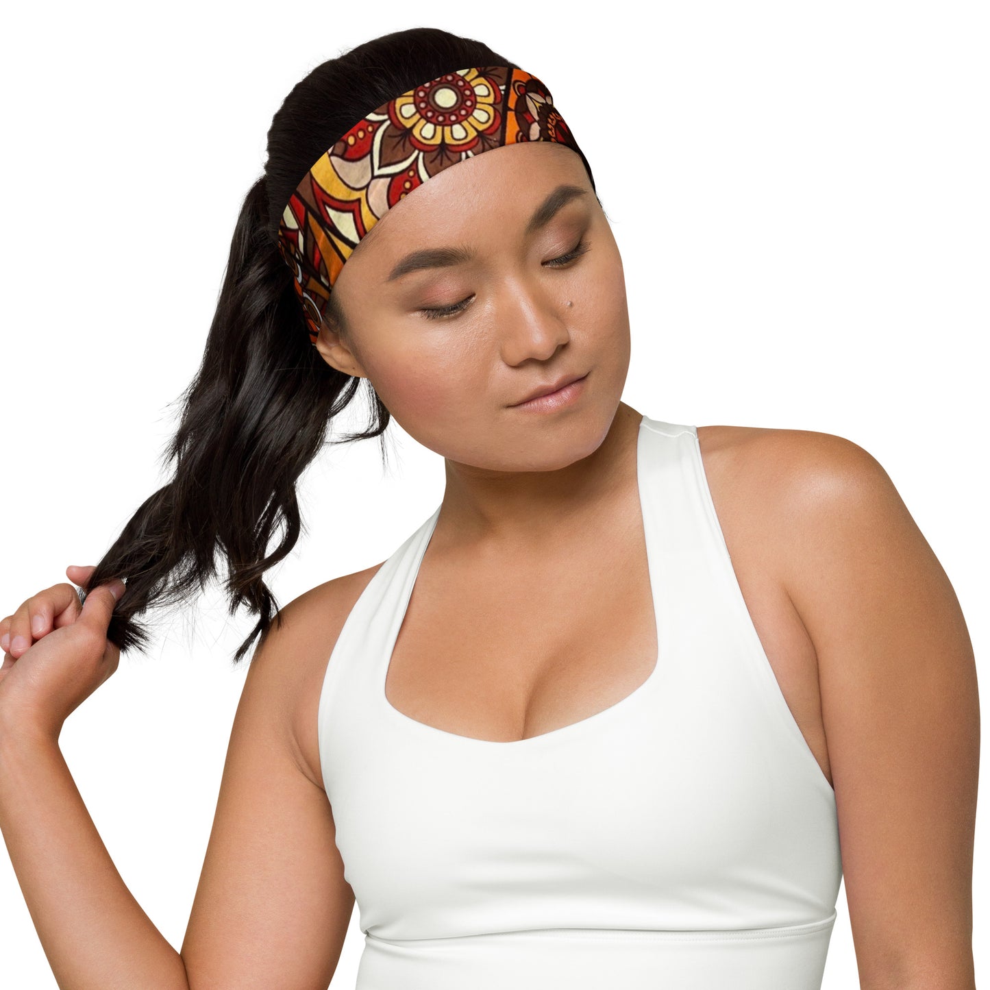 Multicolour Brown Headband