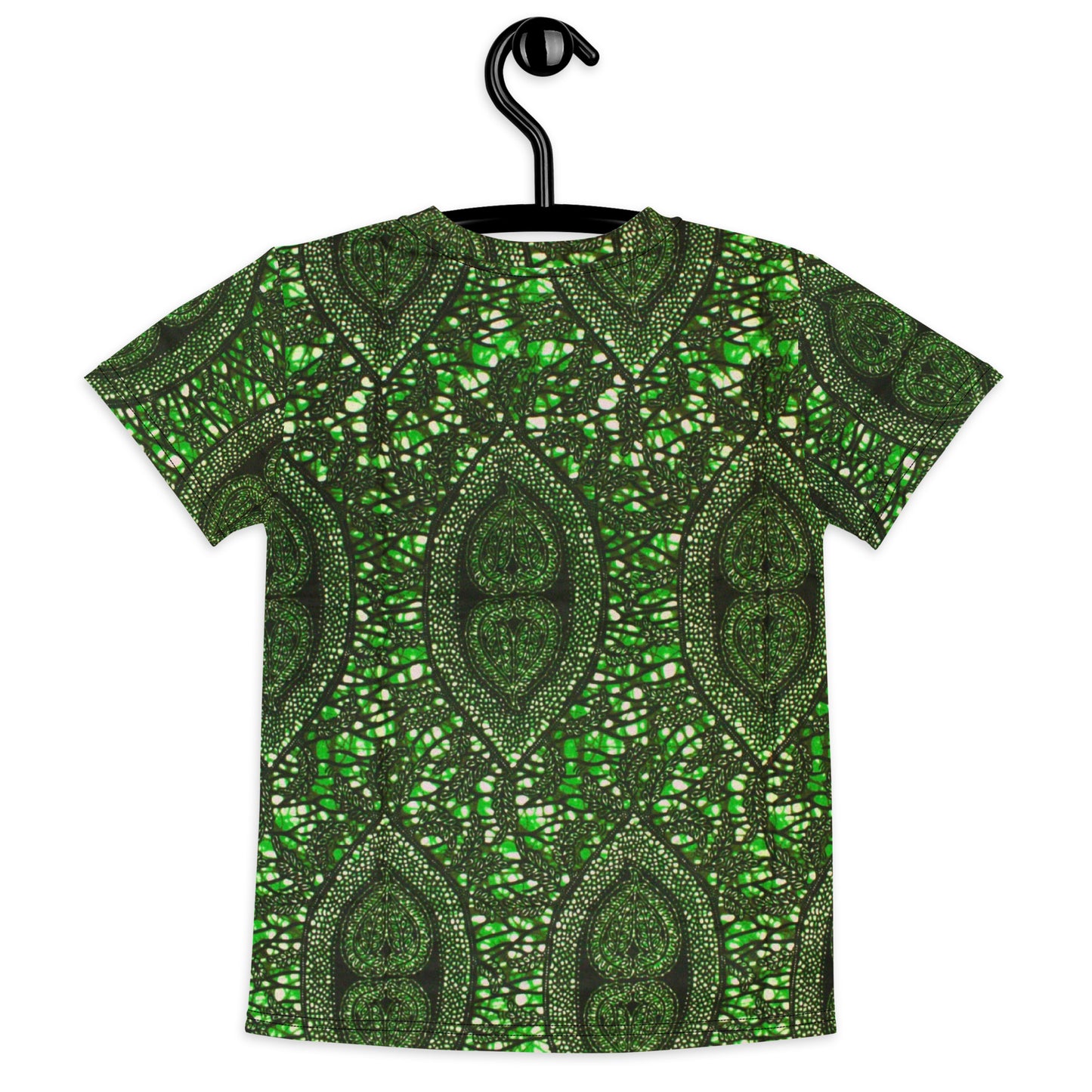 Green Peas Ankara Kids Crew Neck T-shirt