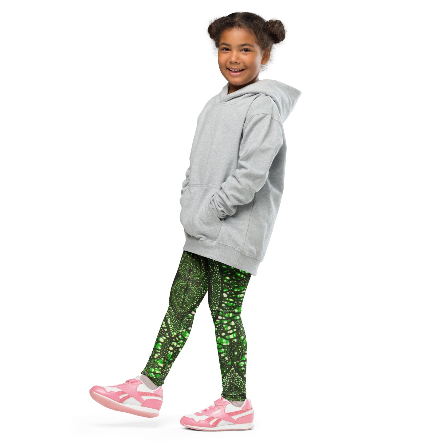 Green Peas Ankara Kid's Leggings