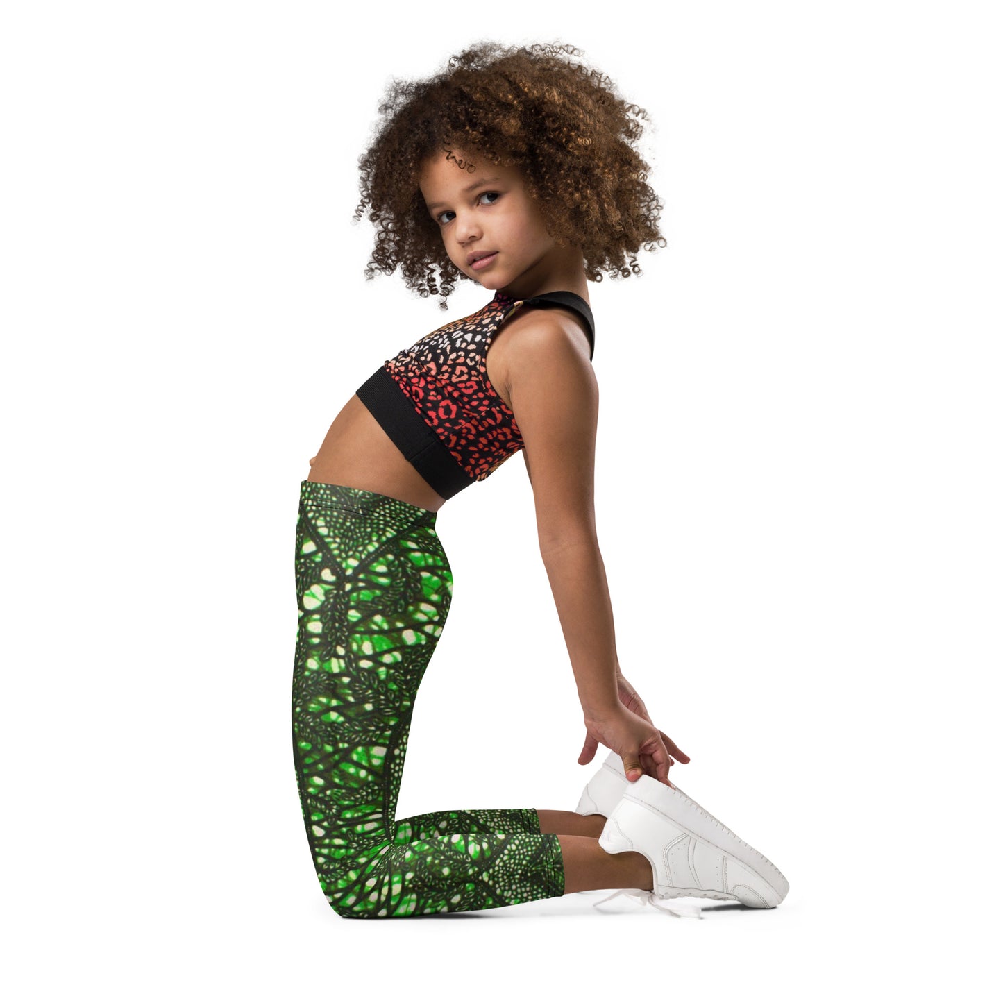 Green Peas Ankara Kid's Leggings