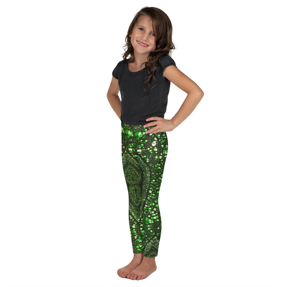 Green Peas Ankara Kid's Leggings